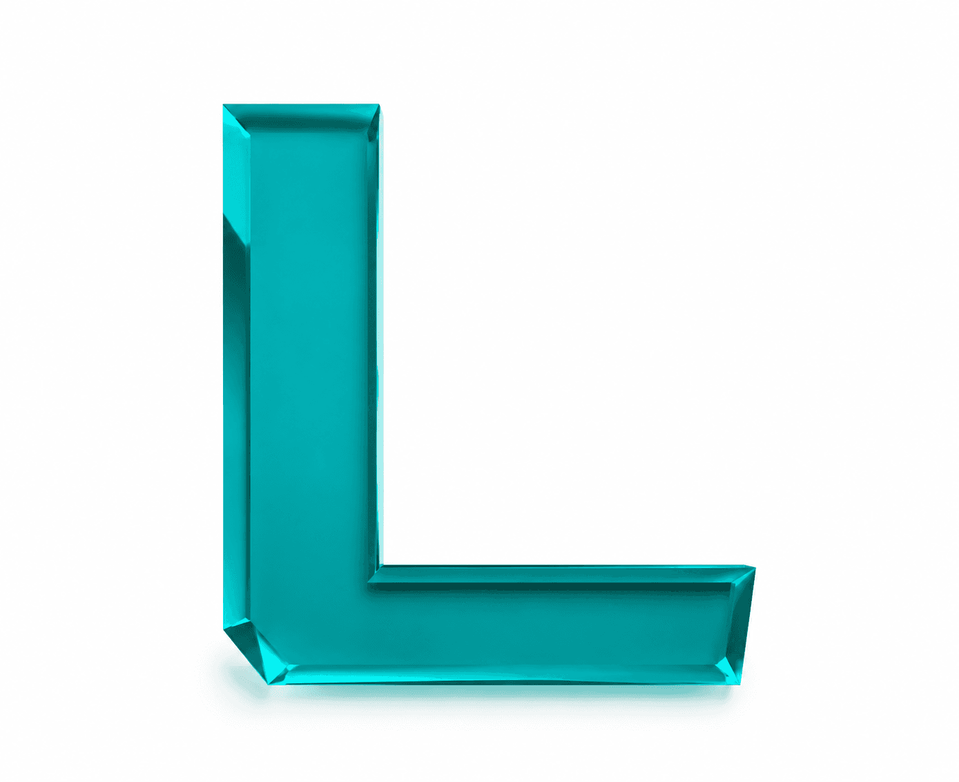Abstract teal glass shield representing Lumify's verification engine